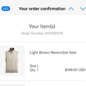 Suit supply reversible vest